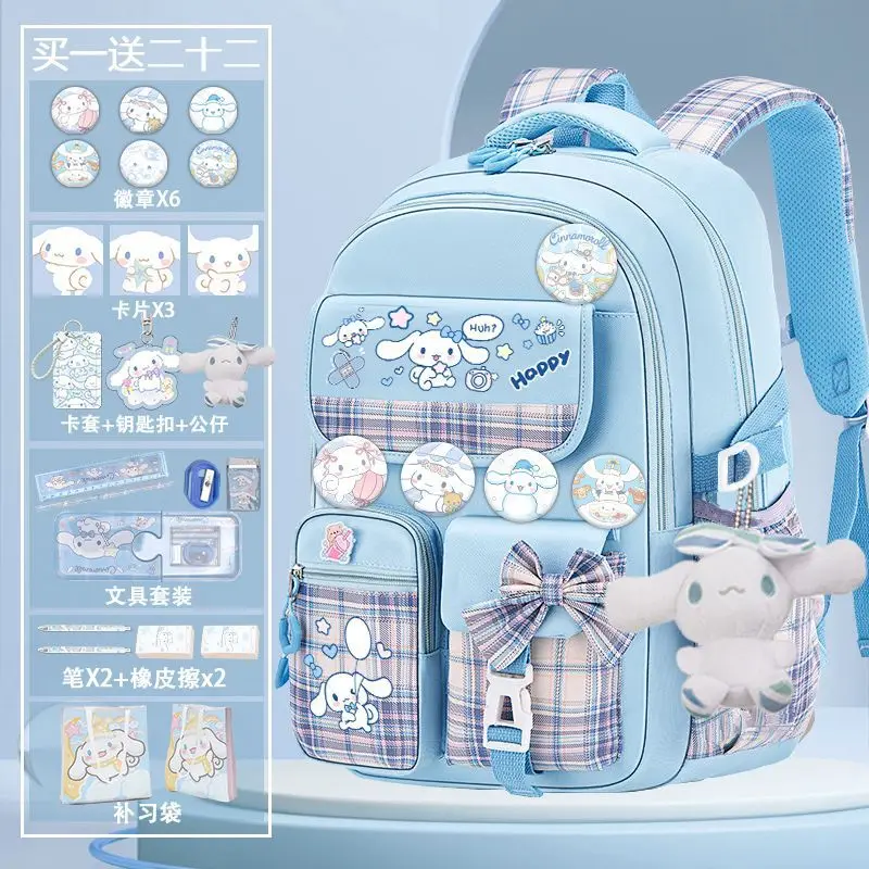 

Sanrio Cinnamoroll My Melody Kuromi Cute Fashion Printing Student Campus Backpack Kawaii Bag Cartoon Large Capacity Schoolbag