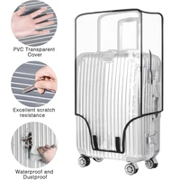 Transparent Pvc Luggage Protective Cover Wheeled Luggage Protective Cover Wear-Resistant Outer Cover Transparent Protective 1