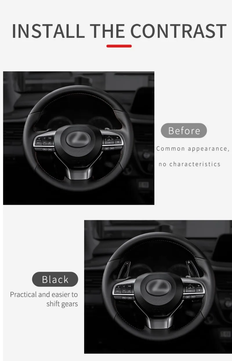 Carbon Fiber Shift Paddle Shifter For Lexus GS250 ES250 RX Steering Wheel Automotive Interior Paddles Shift