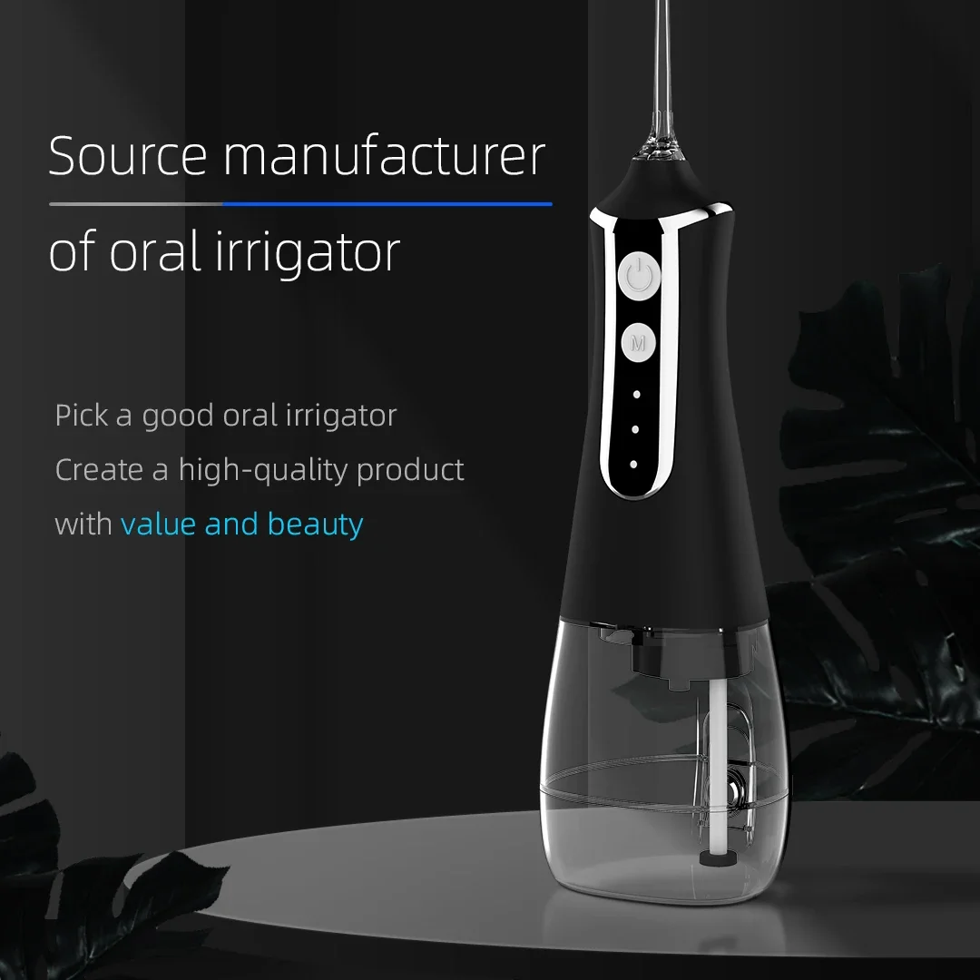 Portable Oral Irrigator Water Flosser Dental Water Jet Tools Pick Cleaning Teeth 300ML 5 Nozzles Mouth Washing Machine Floss