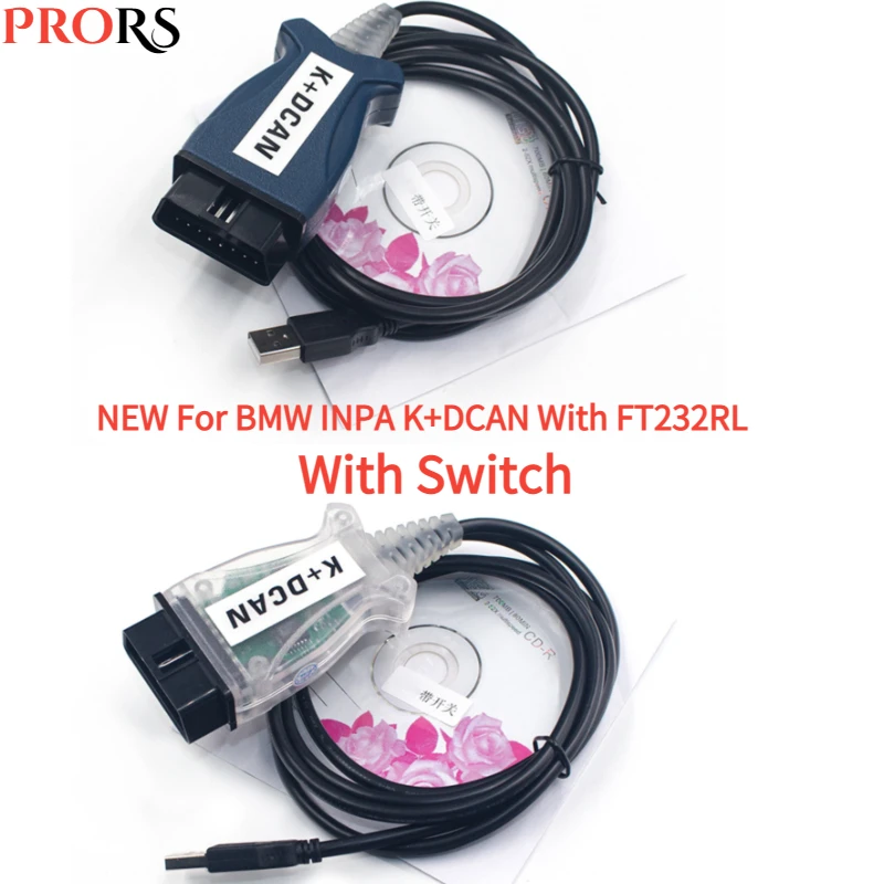 

Новинка для BMW INPA K + DCAN с FT232RL с чипом переключателя для BMW IN *-PA K DCAN USB интерфейсный кабель с 20-контактным интерфейсным кабелем