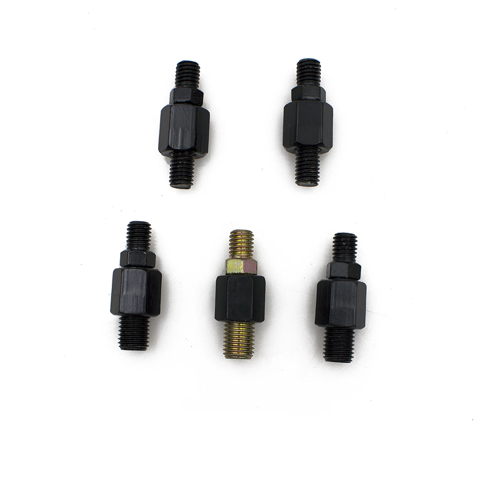 10/8mm 조정 가능한 사이드 미러 모터 액세서리 2PCS 직사각형 미러 오토바이 용 할리 용 혼다 용 가와사키 용 야마하 용
