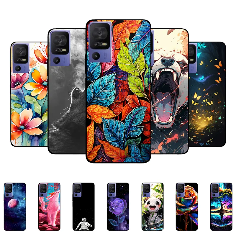 Leaf Panda Soft Silicone Back Cover - Protective Phone Case