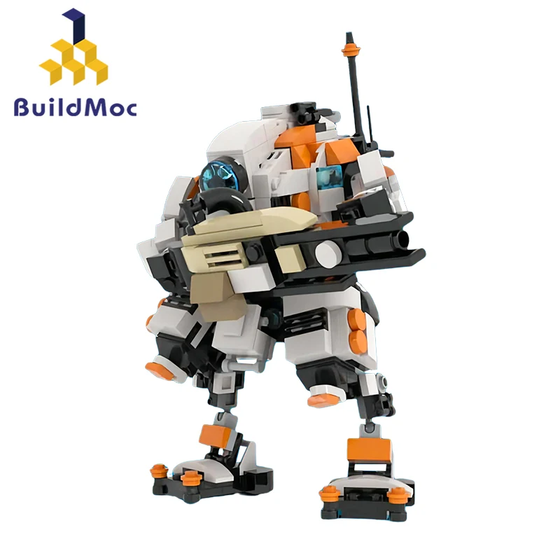 Buildmoc High-Tech Tone-Class Titanfalls Titan Building Blocks Kit Mecha Sword Robot Bricks Idea Toy For Children Birhtday Gifts
