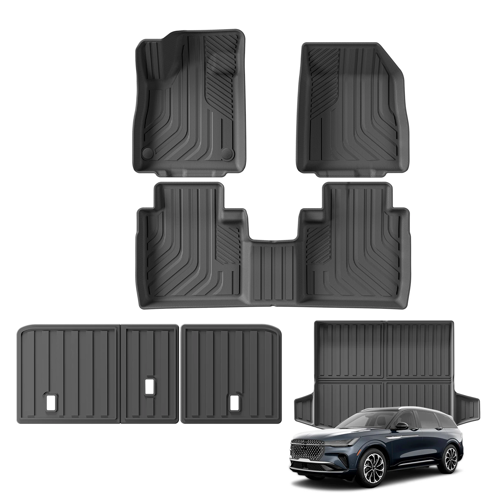 forLincolnNautilus20242025CarFloorMatsCargoLinerTrunkPadTPE