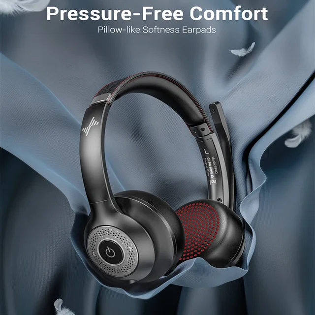Wireless Bluetooth Headset ANC MIC for Work Computer Headphones USB Dongle Mute Mic for MacBook Headset Phone 2
