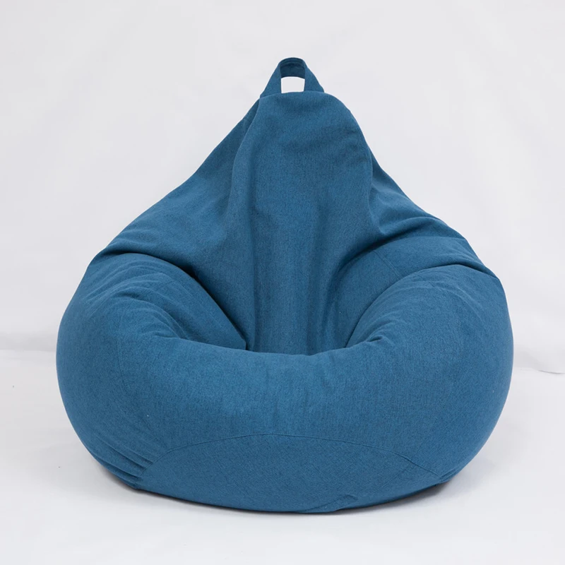 Portable Lazy Beanbag Chair Sofa Set living Room Decor Furniture Bean Bag Chair Single Fabric Sofa Balcony Bedroom Tatami Bean Bag Cover