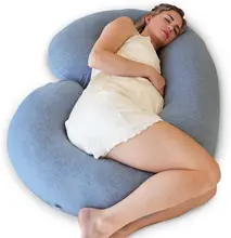  Comfortable C-Shape Full Body Pillow and Maternity Support for Back Hips Legs Belly Pregnancy Pillow for Pregnant Women 
