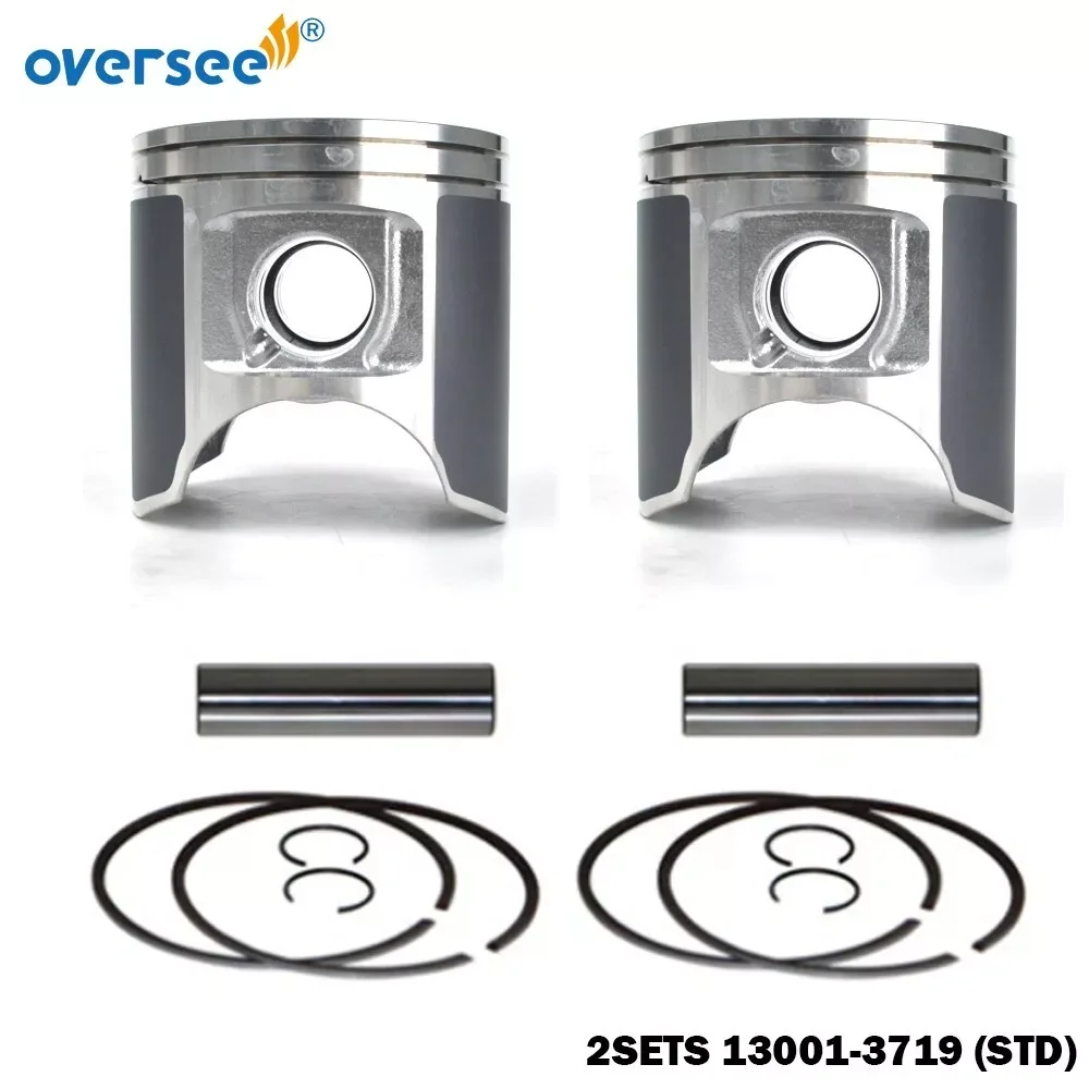 2pcs 13001-3719 Piston & RING Kit STD 47-207 For PWC