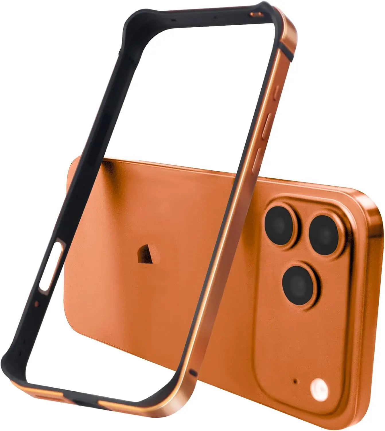 Sleek Aluminum Metal Bumper Slim Case with Soft Inner Frame Cover