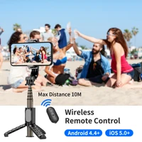 Q10 Aluminum Alloy Mini Bluetooth Remote Tripod Handheld Selfie Stick 360° Rotation Tripe Stabilizer for Xiaomi iPhone 13 14 - Image 3
