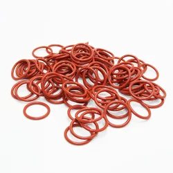 High - Temperature Red Silicone O - Ring Sealing Washer - Oil Resistant Gasket for Plumbing and Automotive Use (O Ring  20pcs)