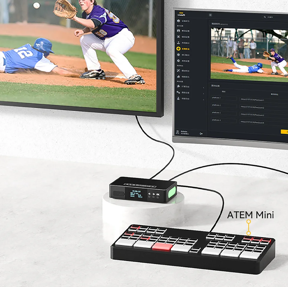 Link Pi DP01 DisplayPort Encoder NDI HD Video Decoder 4K P60 Input 1080P SRT RTM