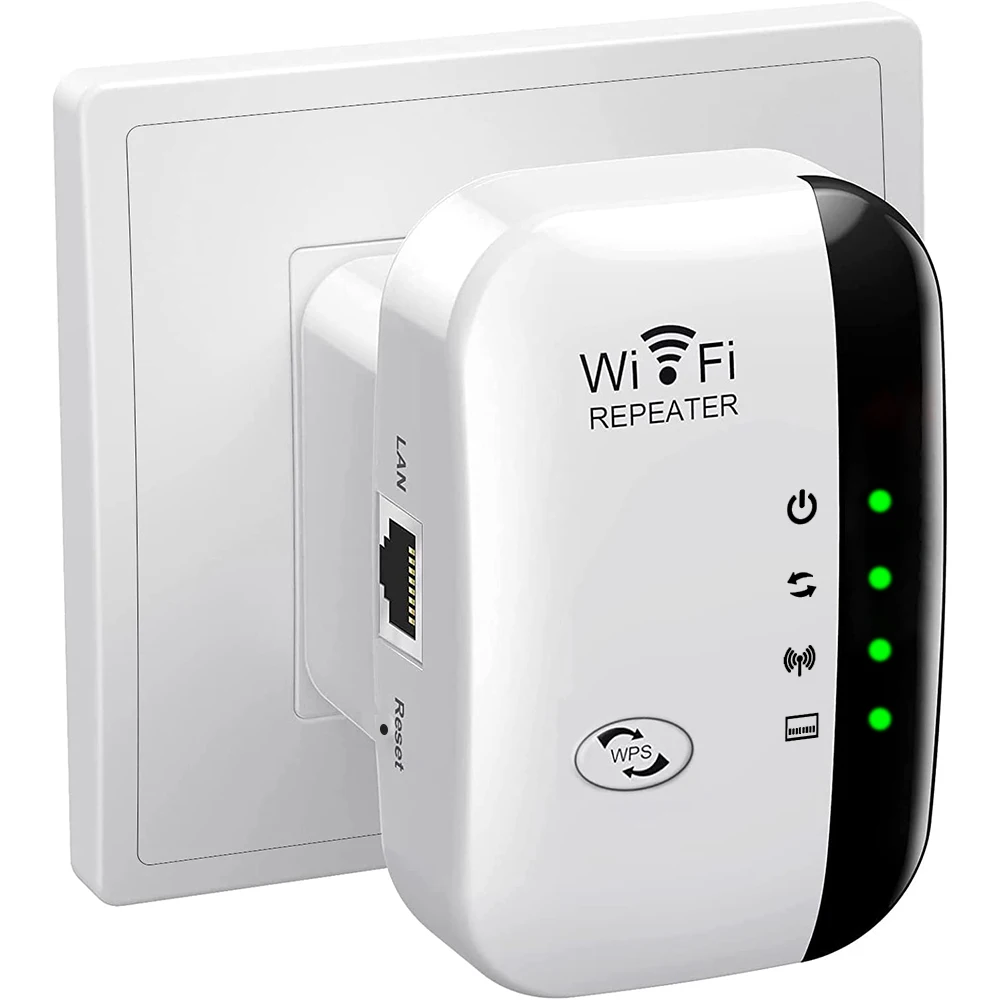 thumbnail image 1 of Repetidor WiFi inalámbrico de 300 Mbps, amplificador, enrutador, repetidor WiFi 802.11N, punto de acceso, amplificador de señal WiFi, 1 of 5