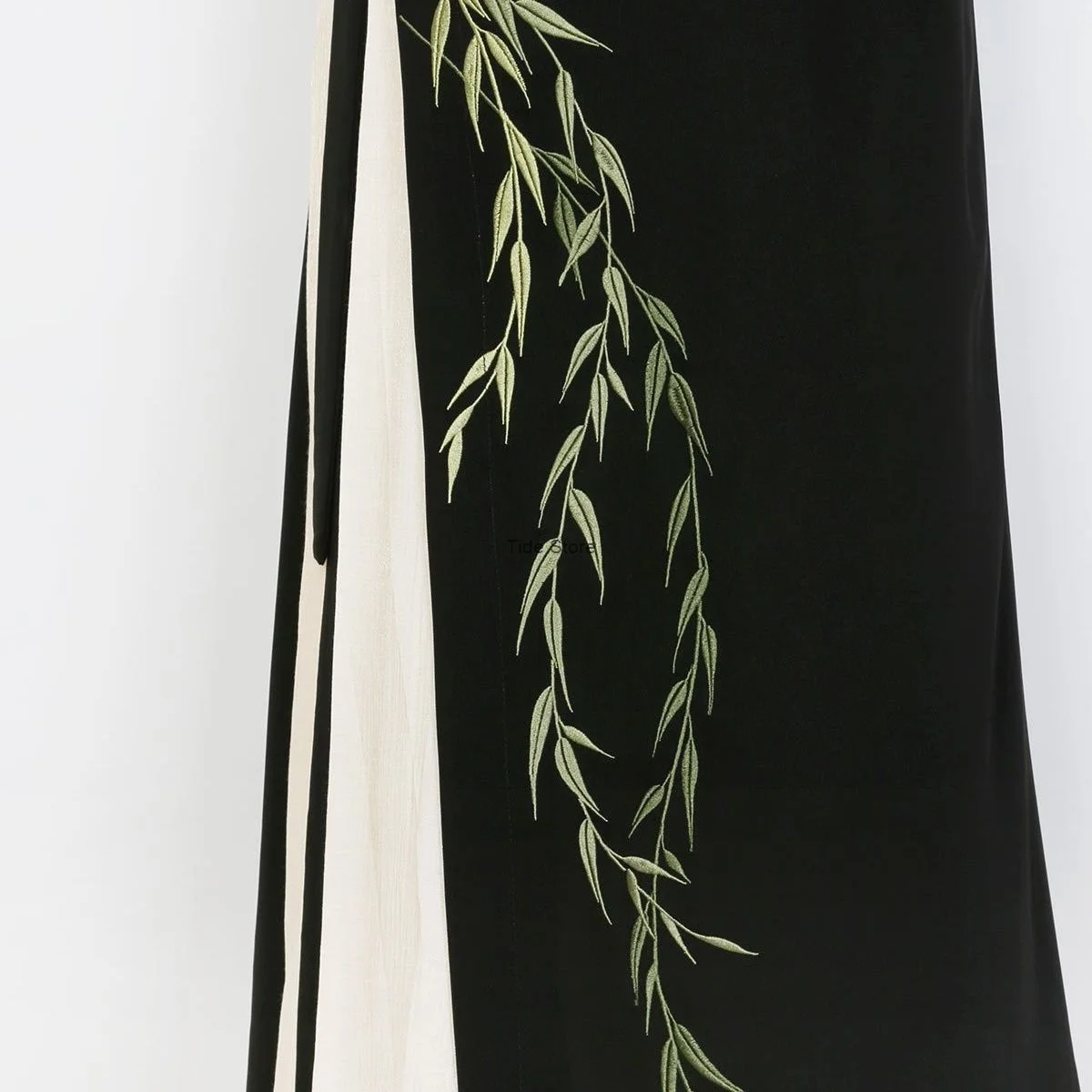 New Chinese Style Improved Han Element Super Immortal Ancient Style Daily Hanfu Set Summer Green Bamboo Embroidery [Liulu]
