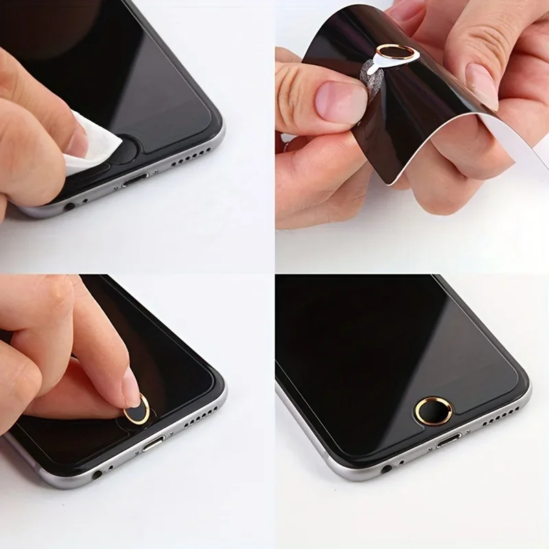 1PCS Ultra Slim Fingerprint Support Touch ID Metal Home Button Sticker 6 Colors for IPhone 7 7PLUS 6 6S 6PLUS 5 5S 5C SE