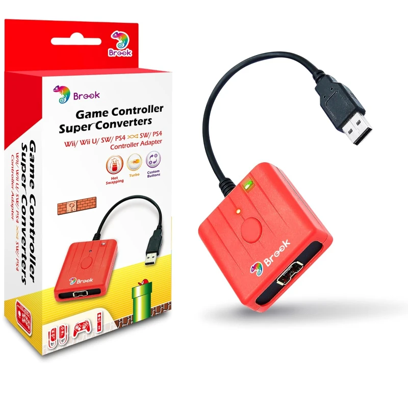 Brook Gamecube Adapter Brook Super Converter Wii U To SW, Wii Retro  Controller Adapter