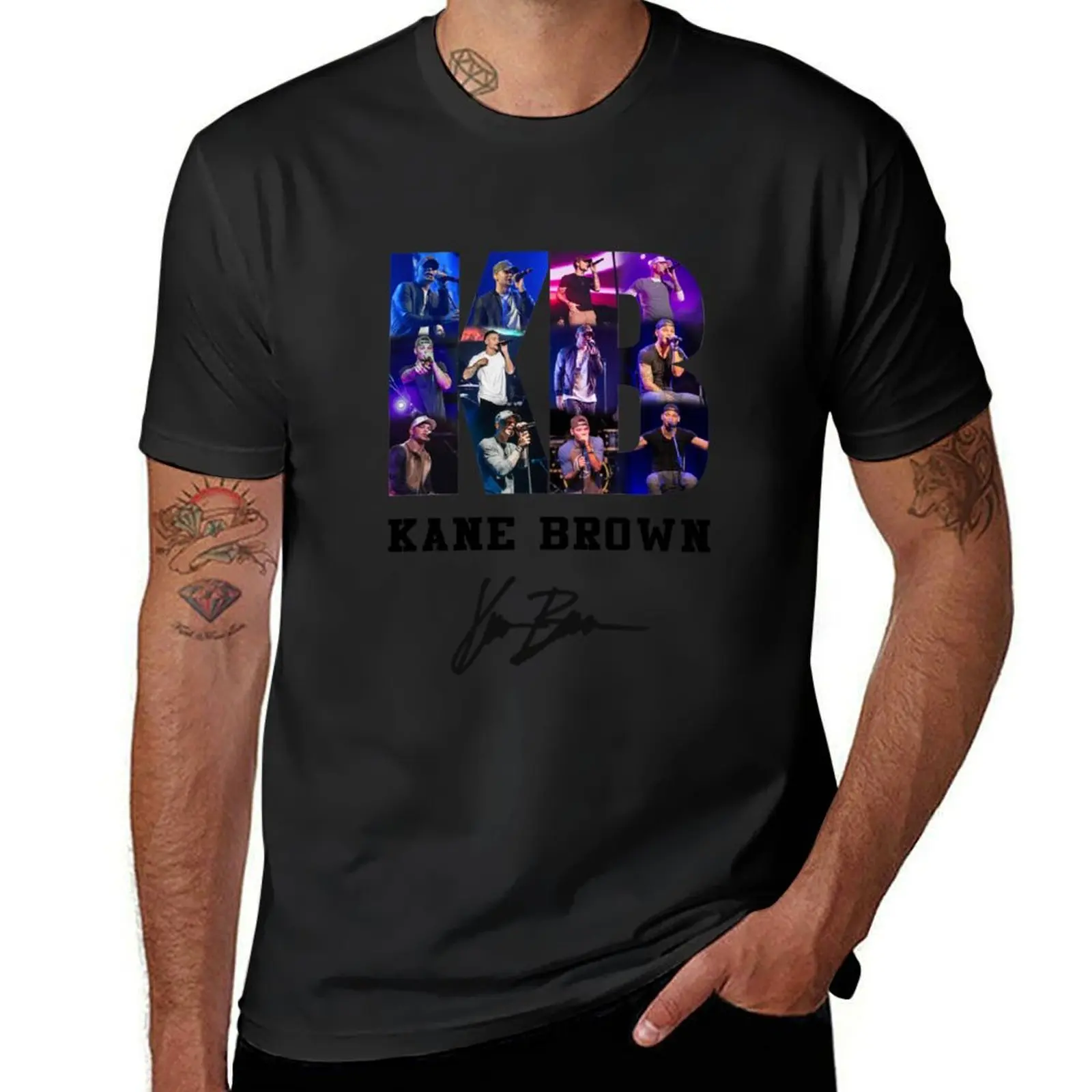 Kane Brown Music T-Shirt tops graphics vintage mens clothing