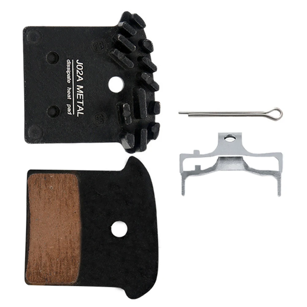 

1 Pair Bicycle J02A Metal Disc Brake Pads For Shimano BR-M9000 M7000 M8000 M985 Strong Friction Braking Performance Cycling Bike