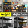 6 Tier Heavy Duty Metal Storage Shelves Storage Shelves for Basements Garages and Kitchen 84"H*55.1"W*23.6"D 4