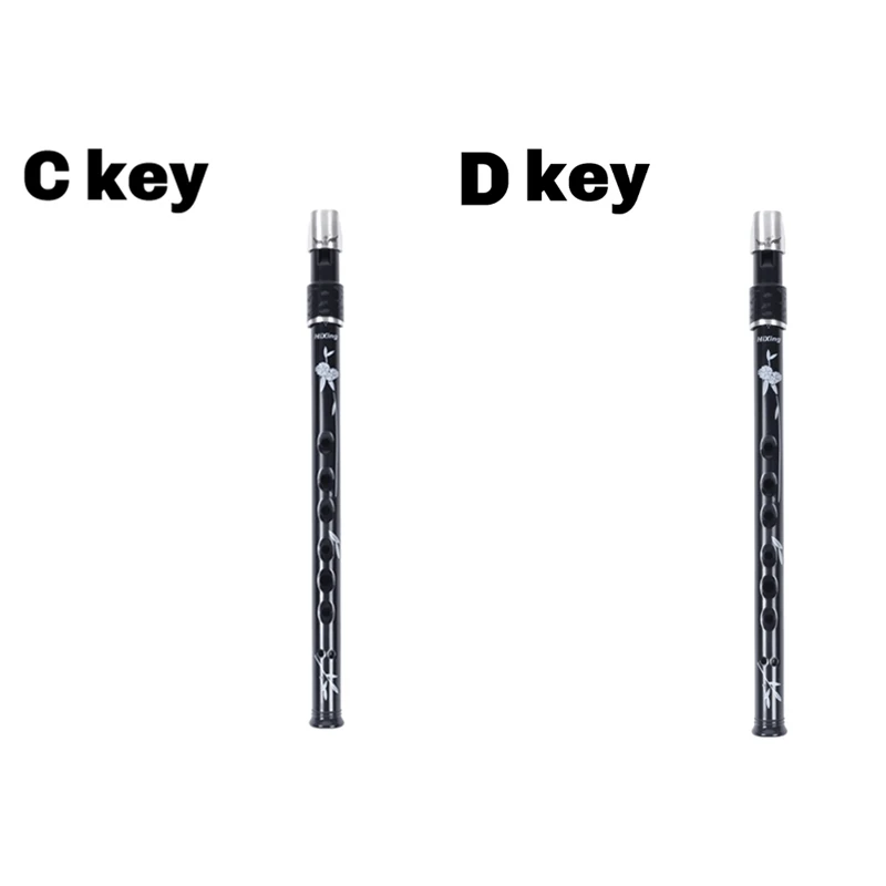Y49A-6 Holes Irish Tin Penny Whistle With Case Key Of C D Flute Whistle Instrument Woodwind For Music Lover