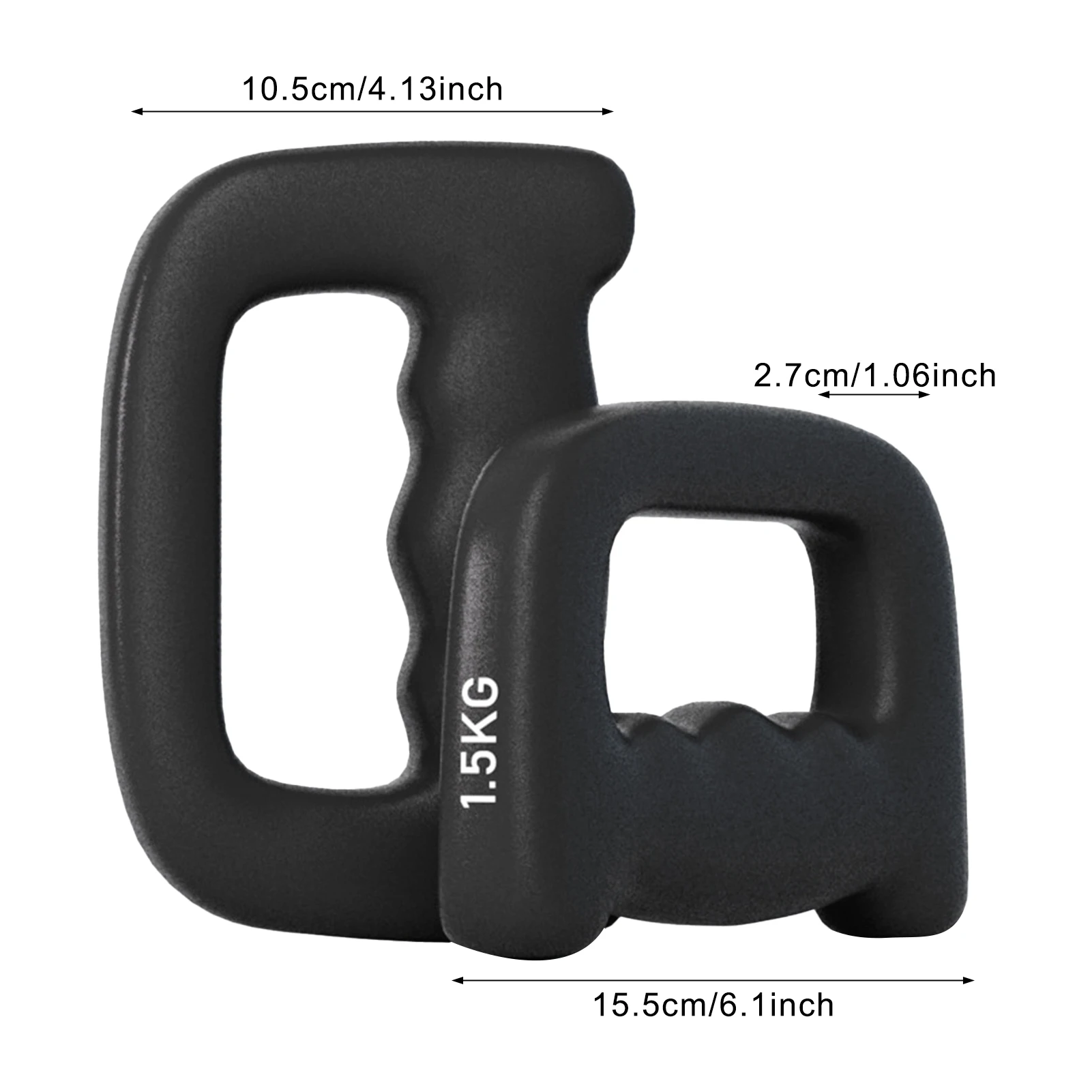 2pcs 0.5kg Boxing Dumbbells Fitness Strength Training Handheld Dumbbells Anti Slip Injection Molded Dumbbell For Men And Women