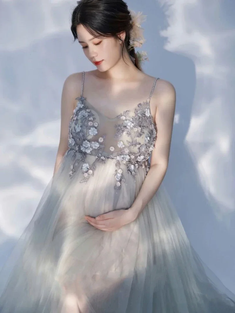 

Сексуальное платье без Плеч для беременных длинное платье для беременных элегантное платье макси для фотосъемки