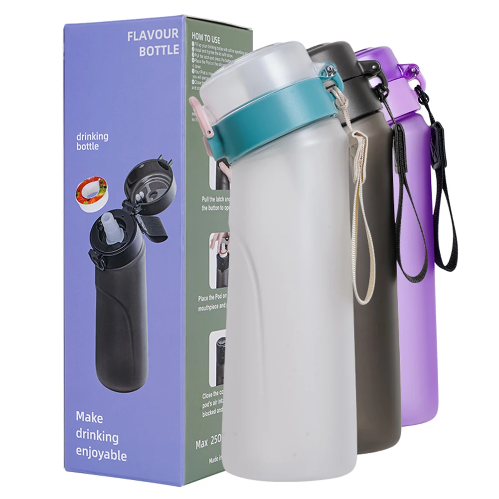 Water Bottle with 10 Flavour Pods, BPA Free, 650ml Starter Set, Sports  Water Bottle, 0 Sugar Water Bottle for Gym, Outdoor, Schools (Color :  Purple) : : Sports & Outdoors