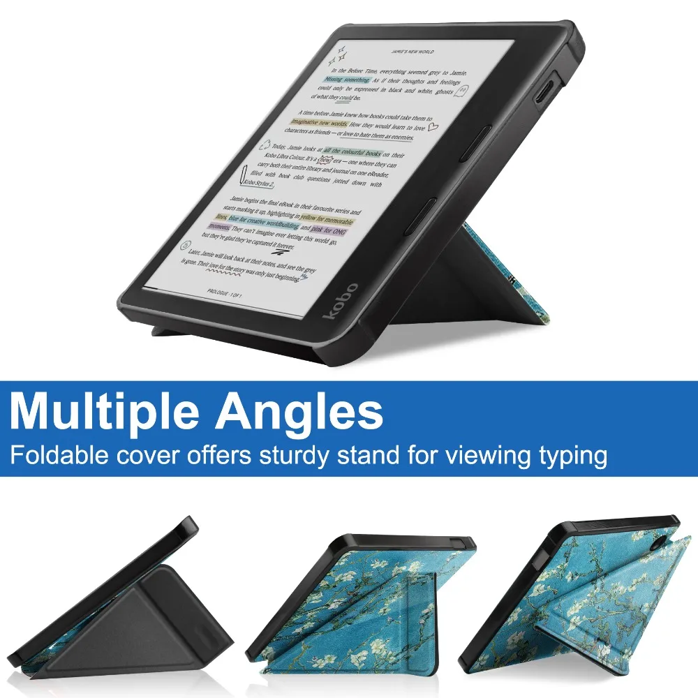 Magnetic Smart Cover with Soft TPU Back