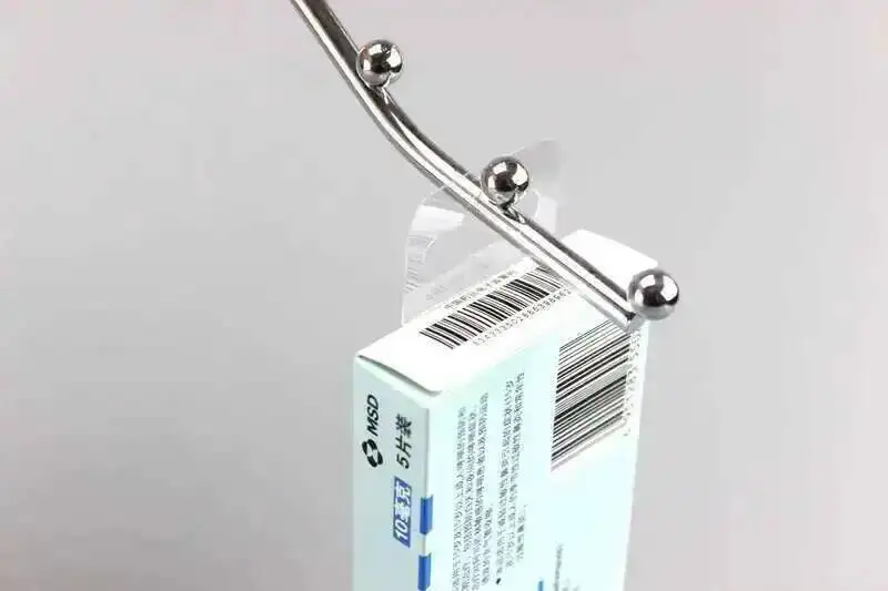 Bulk Hang Tabs Delta Schlitz Selbstklebende Merchandise Paket Box Tasche Haustier PVC Kleiderbügel Peghook Kunststoff Display Verstärkter Tag – Detail 3