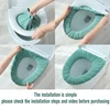 Winter Warm Toilet Seat Cover Mat Bathroom Toilet Pad Cushion with Handle Thicker Soft Washable Closestool Warmer Accessories 3