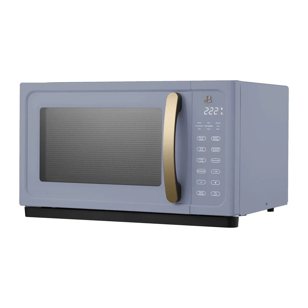 Beautiful 1.1 Cu ft 1000 Watt, Sensor Microwave Oven, Cornflower Blue by Drew Barrymore, New 6