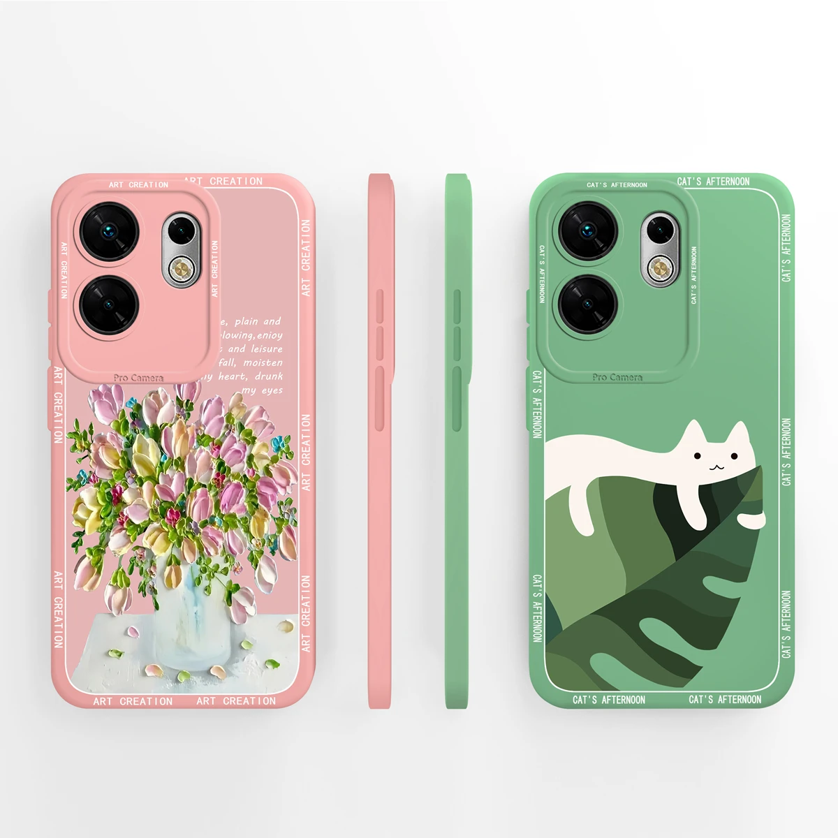 Trendy Soft Liquid Silicone Phone Case with Full Coverage Bumper