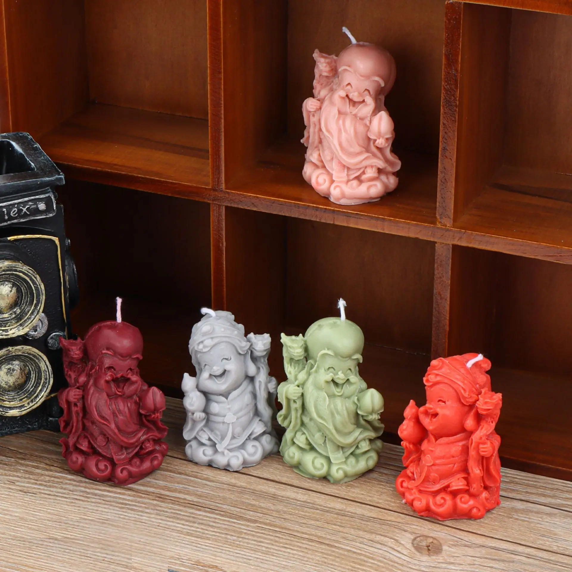 

Shou Gongshou Grandma Candle Silicone Mold For Festive And Romantic Decoration Gypsum form Homemade Handicraft Gift Making