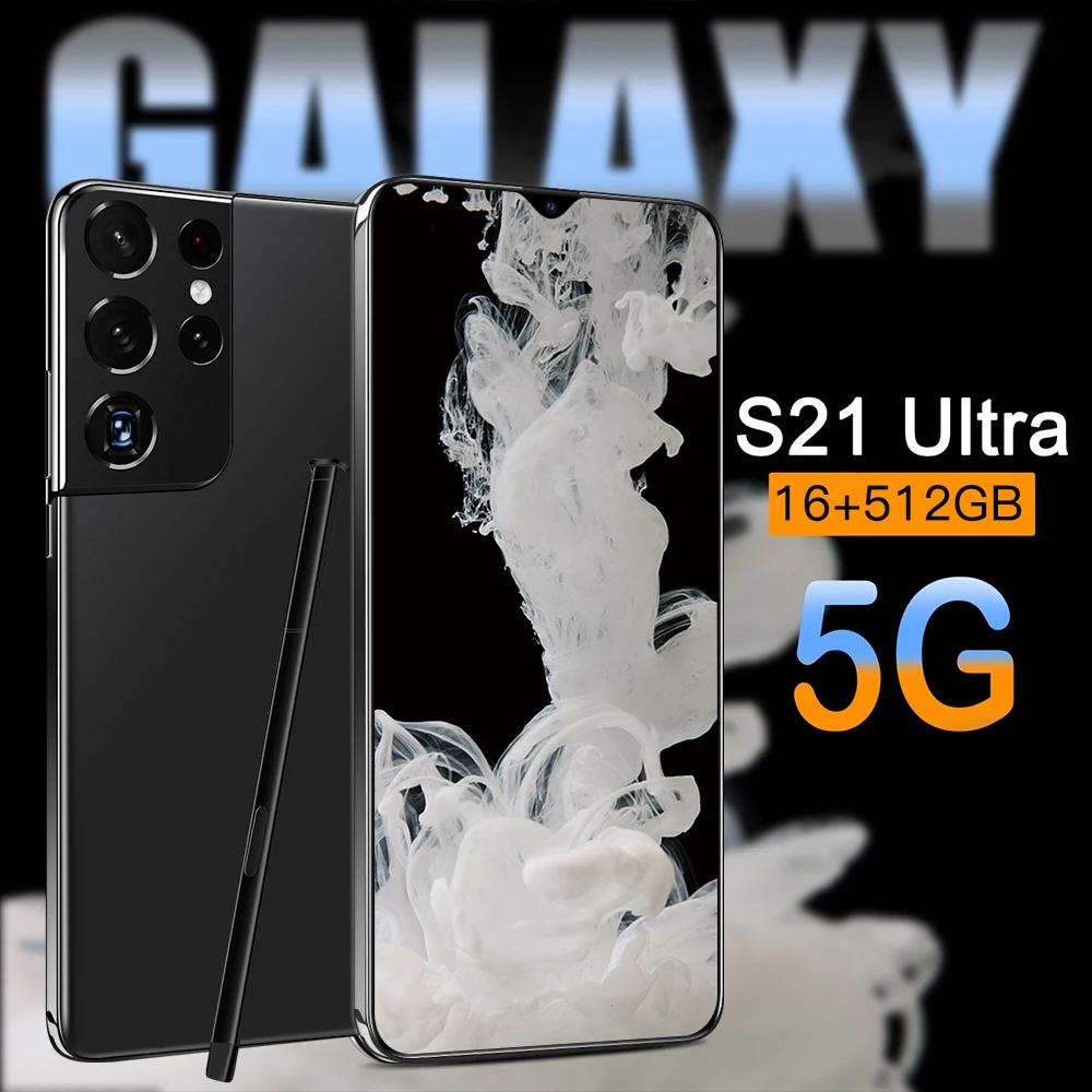 Смартфон глобальная версия S21 Ultra экран 6 7 дюйма ОЗУ 1 ГБ ПЗУ 8 Гб |