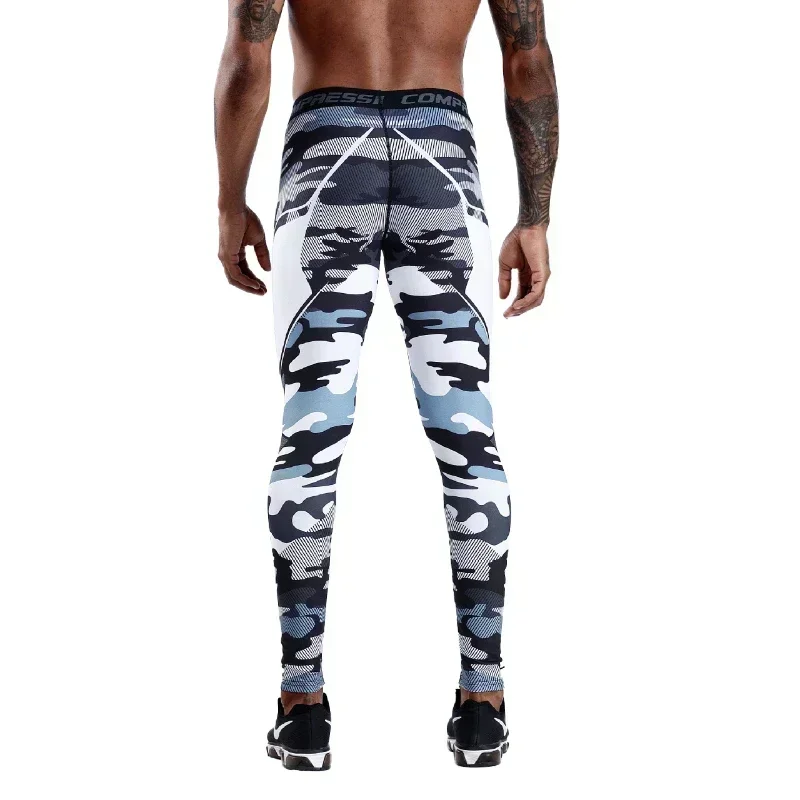 Men Running Compression Leggings Sports Training Pants Fitness Tights Gym Trousers soft Sportswear Quick Dry Jogging Breathble