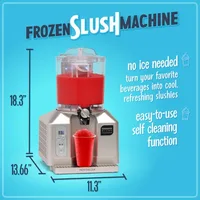 Nostalgia Professional Frozen Slush Machine 2.8 Liter Blender, Premium Quality Smoothies or Slushies for Kitchen Countertops 2
