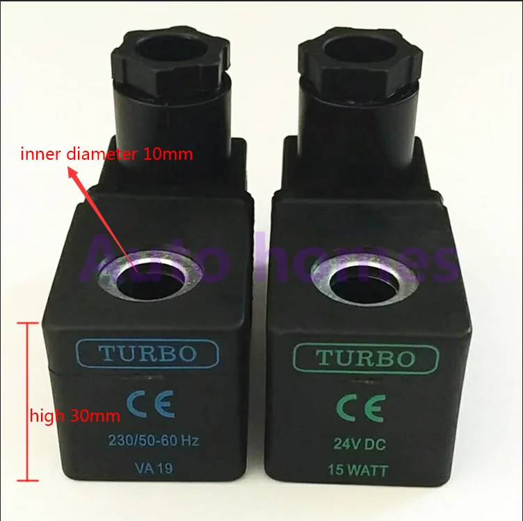 

TURBO Electromagnetic Pulse Valve Coil AC220V DC24V Inner Diameter 10mm High 30mm