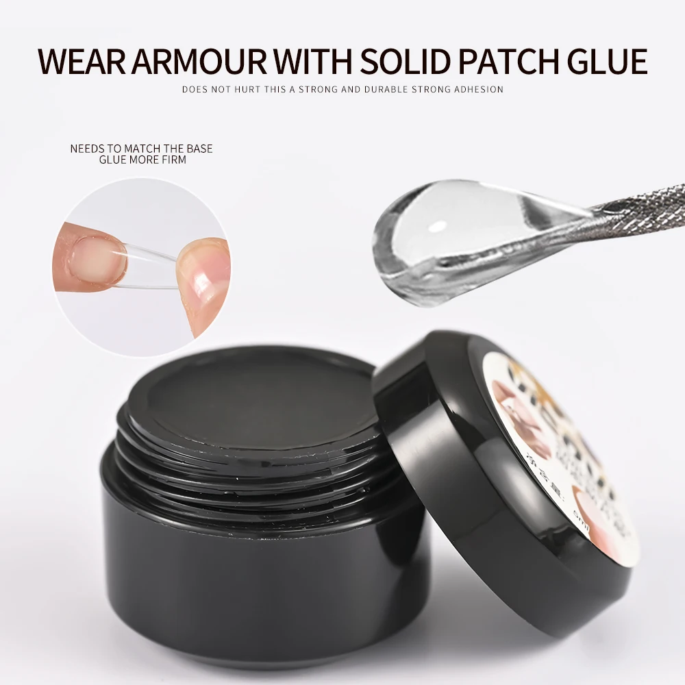 Jelly Glue Gel 5ml Strong Nail Glue No-Wipe Gel For Rhinestone False Nails