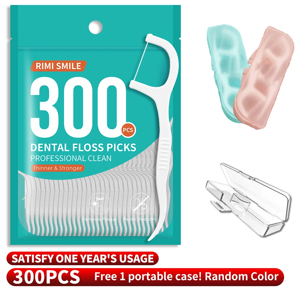 Dental Floss Stick 300/600/1200PCS Interdental Brush with 1 Floss Box for Oral Hygiene