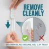 TAILI 2/6pcs Hanging Hooks with Adhesive Strips,Damage-Free Heavy Duty Utility Hooks for Home Storages and Hanging Decorations 2