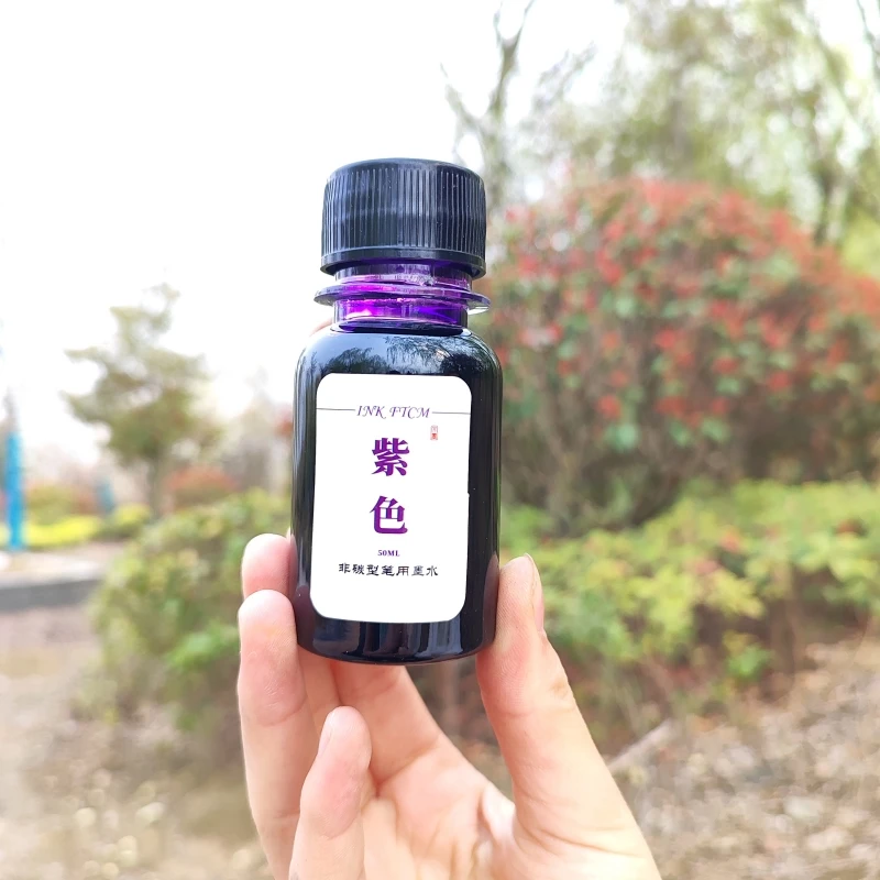 Vibrant 24-Color Fountain Pen Ink Set - 500/50ml Bottled Ink Refill for Writing and Stationery