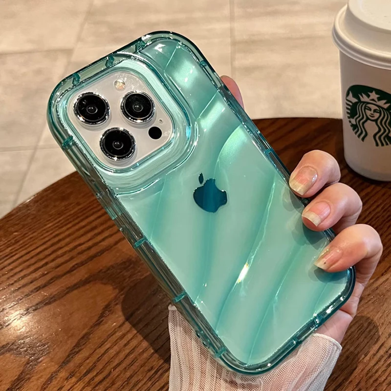 thumbnail image 1 of Funda trasera de silicona suave para iPhone, carcasa transparente a prueba de golpes, Color sólido, a la moda, para modelos 14 Pro Max, 13, 12, 11 Pro Max, X, XR, XS, 7, 8 Plus, 1 of 5