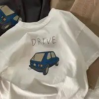Coton demi manches T-shirt garçons enfant 2025 été bébé unisexe Costume sport t-shirts occasionnels filles dessin animé voiture à la mode pull chemise 4