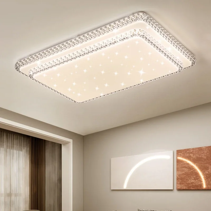 Moderne Woonkamer Led Plafondlamp Hoge Helderheid Acryl Eetkamer Slaapkamer Balkon Dubbele Decoratieve Verlichting Binnenverlichting