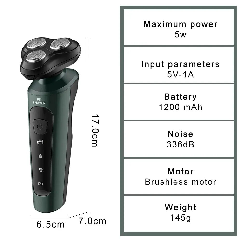 Electric Shaver 9D USB Car-mounted High-power Full-body Wash Four-in-one Rechargeable