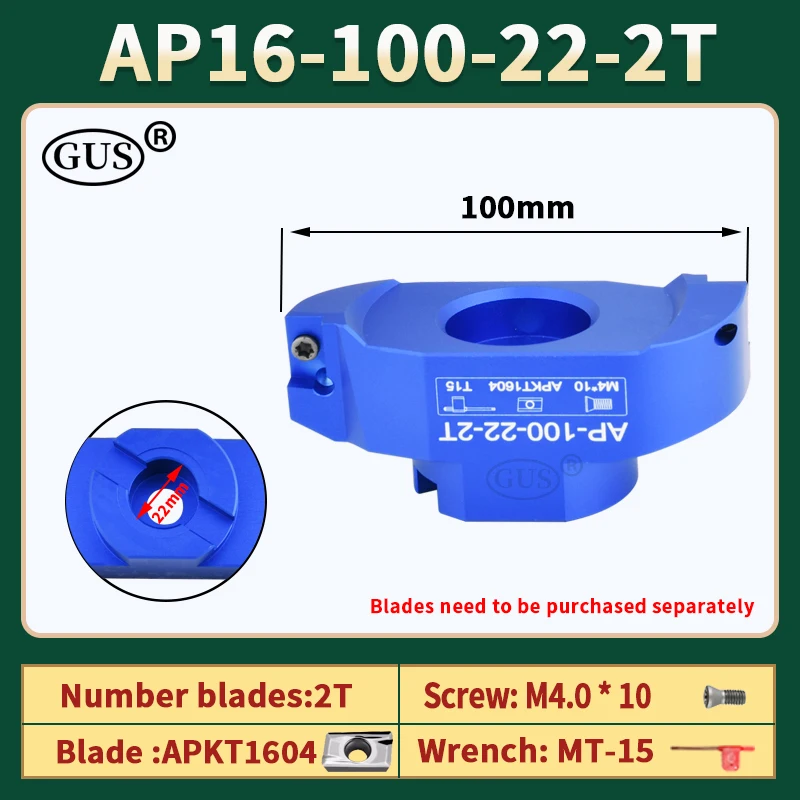 AP16 90&deg;bridge type aluminum cutterhead 80 100 125 160 180 200 250mm CNC milling machine Milling cutter tool holder collet head