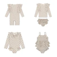 Baby Girls  Sunscreen Swimsuit  Girl Swimwears  Swimming  Bikini  Two Pieces Bebe Swimsuits  Kids Swimwear for Girls One-pieces 1
