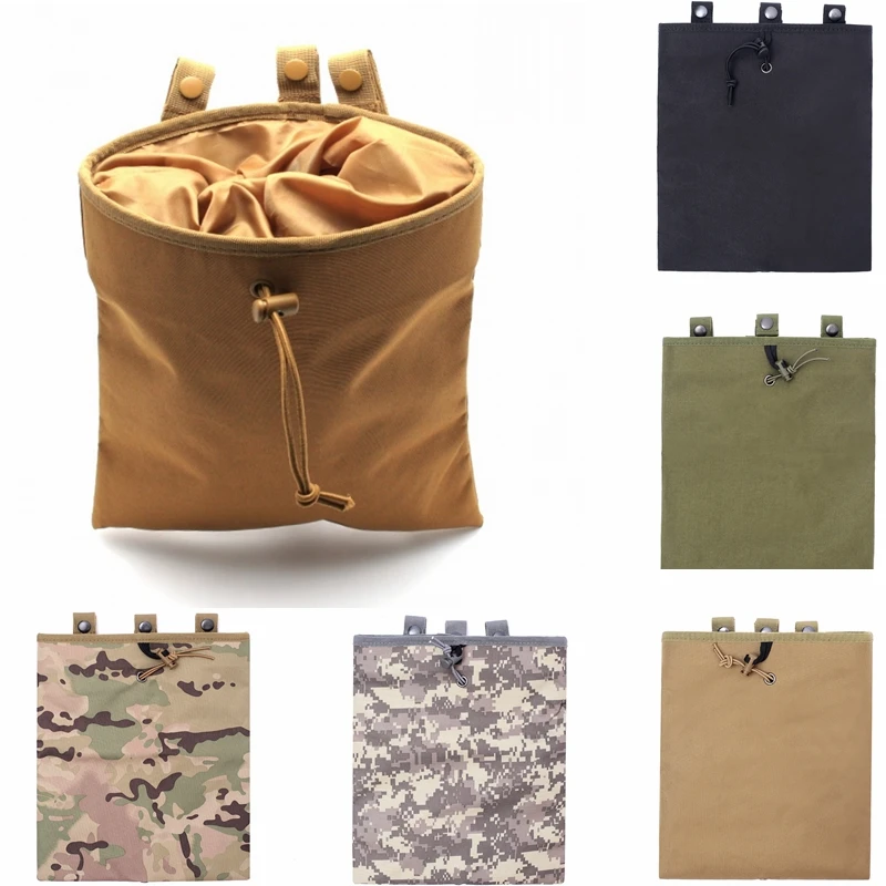 Tactical Molle Dump Magazine Pouch Outdoor Camping Hunting Cycling Mountaineering Recycle Bags Military Waist Hanging Bag |