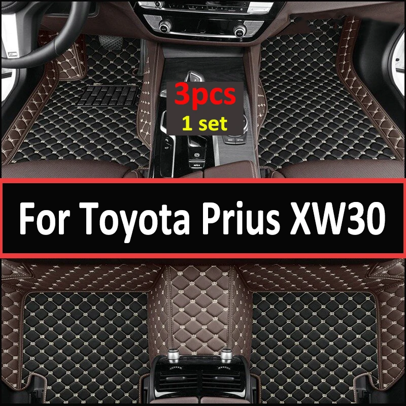 

Автомобильные коврики для Toyota Prius XW30 2010 ~ 2015, 7-местный водонепроницаемый автомобильный коврик, автомобильные коврики, полный комплект, автомобильные аксессуары